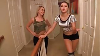 Cute teenage slut got fucked by a lesiban