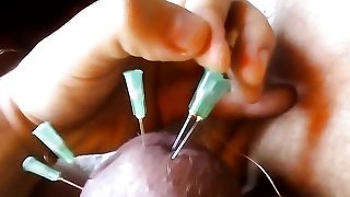 CBT hook piercing penis penis torture