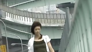 Japanese little slag with sexy feet getting caught into sharking web